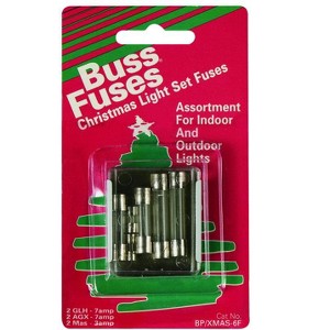 Bussmann 3 & 7 amps Christmas Fuse 6 pk - 1 of 1