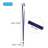 Unique Bargains Polyester Wear-resistant Lightweight ID Card Neck Lanyards with Hooks 20 Pcs - 2 of 4