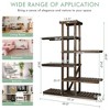 Costway Wood Plant Stand 6 Tier Vertical Shelf Flower Display Rack Holder Planter - 2 of 4
