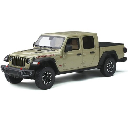 Jeep Gladiator Rubicon Pickup Truck With Bed Cover Light Green 1 18 Model Car By Gt Spirit Target