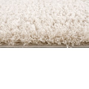 SEVOBAL Rugs Super Soft Shag Area Rug with Non-Slip Backing for Living Room and Bedroom Home Decor, White, 84"*63"*0.75" - 1 of 4