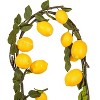 Vickerman Artificial Lemon Garland (5') Yellow : Faux Green Foliage, Unlit Indoor Decor - 2 of 4