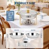 Chafing Dish Buffet Set, 5QT Round Stainless Steel Chafer for Catering, Upgraded Chafers and Buffet Warmer,Fuel Holder for Party Wedding Holiday - 2 of 4