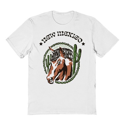 Rerun Island Men's New Mexico Short Sleeve Graphic Cotton T-Shirt
