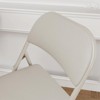 GustoWave 2 Pack Folding Chairs, Outdoor Portable Stackable Commercial Seat with Padded Cushion and Back, Metal Frame Chairs for Home, Office - 4 of 4