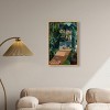 Art Remedy Entrance with Fountain Impresionism Landscape Wall Art Framed - 2 of 4
