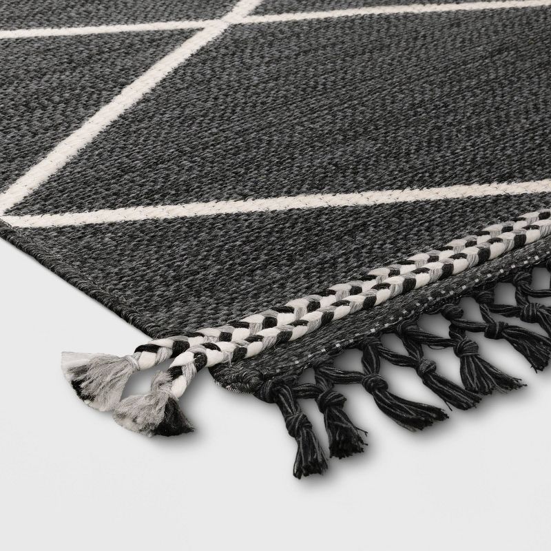 Woven Tapestry with Braid Outdoor Rug - Threshold™, 3 of 7