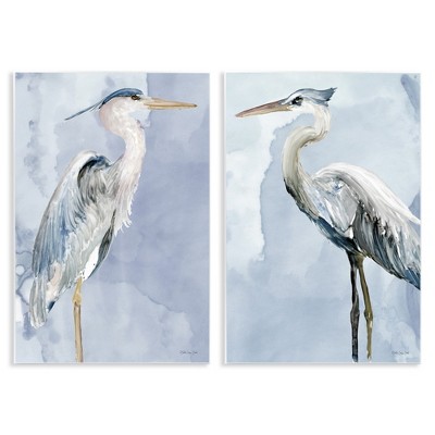 Stupell Industries Heron Birds Standing Blue Sky, 13" x 19"