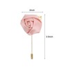 Unique Bargains Wedding Ceremony Anniversary Party Rose Groom Silk Metal Boutonnieres 12 Pcs - 2 of 3