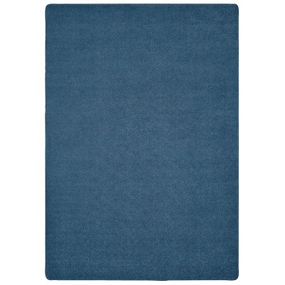 Carpets for Kids KIDply Soft Solids Collection Classroom Rug, Denim