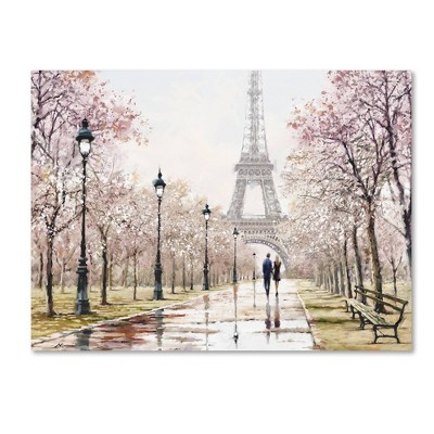 18" x 24" Eiffel Tower Pastel by BBB Sales Only The Macneil Studio - Trademark Fine Art