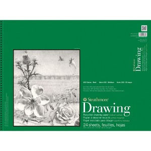 Strathmore 400 Series Recycled Drawing Pad, 18 x 24 Inches, 80 lb, 24 Sheets - 1 of 1