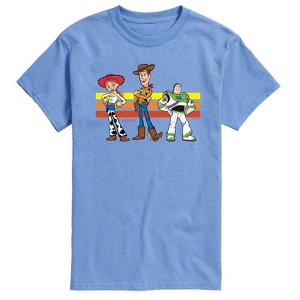 Men's - Toy Story - Buzz, Woody, And Jessie Short Sleeve Graphic T-Shirt - 1 of 3