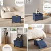 StorageBud Storage Ottoman for Bedroom End of Bed, Fabric Storage Bench, Large Storage Ottoman Bench, Entryway Bench with Storage - 4 of 4