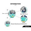 Owl Charm European Bead Blue CZ Sterling Silver Green Enamel Ginger Lyne Collection - 4 of 4