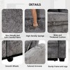 61.4" Pull Out Chenille Loveseat Sofa Bed with Adjustable Backrest, USB Ports, Cup Holders and Pillows - 4 of 4