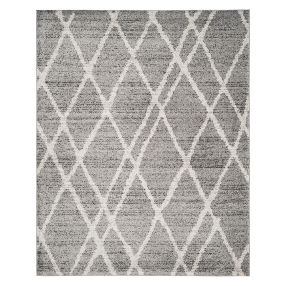 9'x12' Diamond Area Rug Ivory/Silver - Safavieh