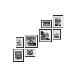 Haus and Hues Kendal Gallery Wall Frame Set with Real Glass and Mat - 1 of 4