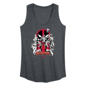 Women's - Marvel - Deadpool Variants Graphic Racerback Tank - 1 of 4