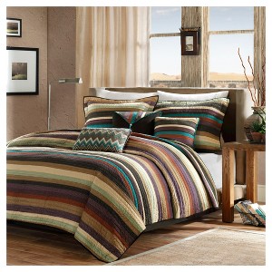 Reyes Reversible Quilted Coverlet Set - Madison Park - 1 of 4