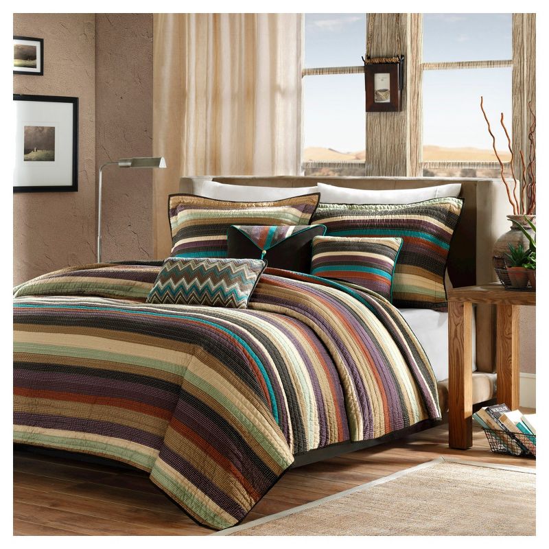 Reyes Reversible Quilted Coverlet Set - Madison Park, 1 of 6