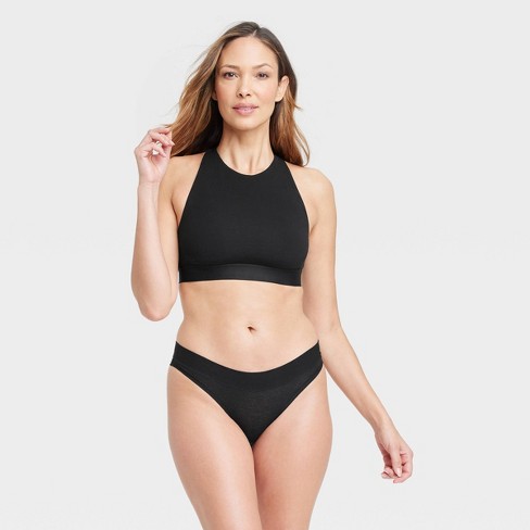 Women's Cotton Stretch Bikini Underwear - Auden™ Black S : Target