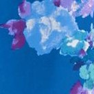 vivid blue watercolor bouquet