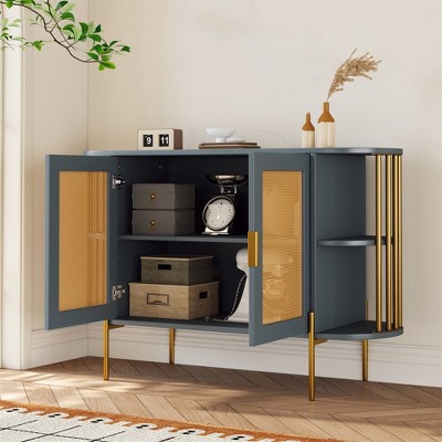47" Buffet Sideboard Cabinet with Storage, Kitchen Storage Cabinet, Accent Console Table, Coffee Bar Storage Cabinet for Living Room Kitchen