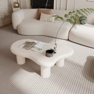 47"/40"W Cloud Shaped Coffee Table for Living Room, Bedroom, Study and Balcony 4Q - ModernLuxe