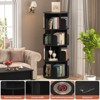 Aheaplus 4-tier Rotating Bookshelf Tower Revolving Corner Bookcase - 3 of 4