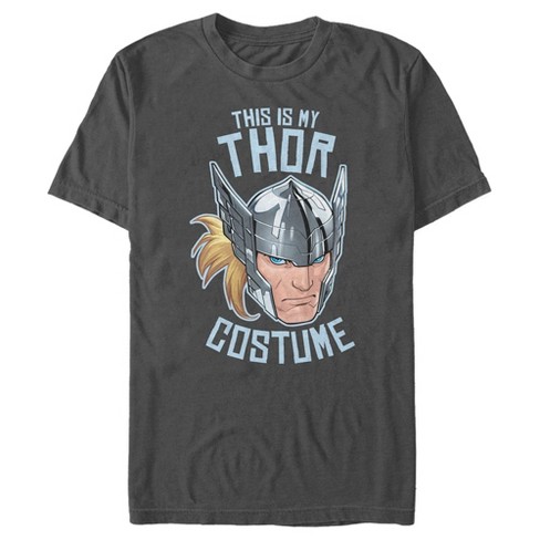 Men's Marvel Halloween This Is My Thor Costume T-shirt - Charcoal ...