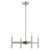 Livex Lighting Copenhagen 4 - Light Chandelier in  Brushed Nickel - 3 of 4
