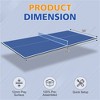 YONWAY 8ft Mid-Size Ping Pong Conversion Top, Foldable & Portable Table Tennis Table Top for Indoor Games - 3 of 4
