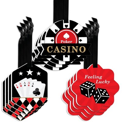 Big Dot Of Happiness Las Vegas - Hanging Casino Party Tissue Decoration Kit  - Paper Fans - Set Of 9 : Target