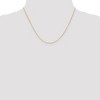 Black Bow Jewelry 0.7mm 14k Yellow Gold Solid Round Parisian Wheat Chain Necklace - 2 of 4