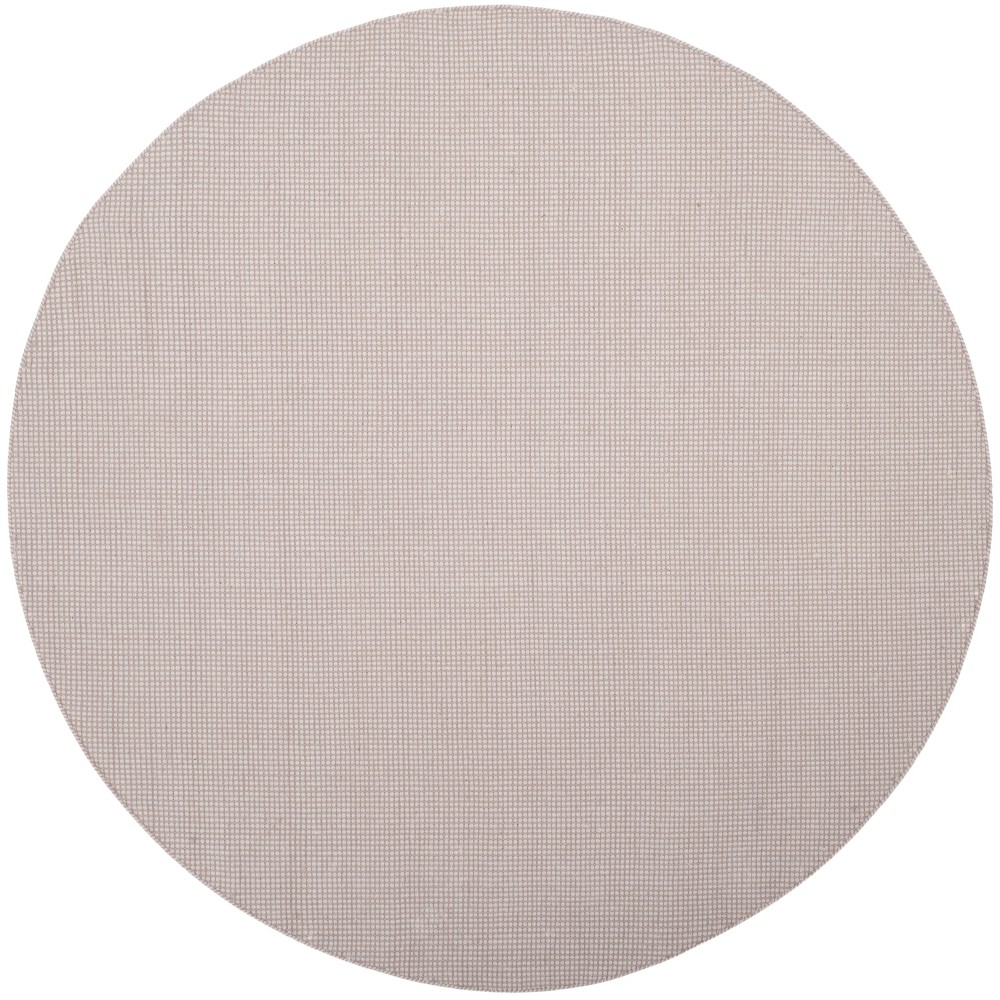 4' Round Polka Dots Woven Area Rug Ivory/Gray - Safavieh
