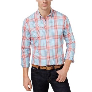 Club Room Mens Plaid Button Up Shirt - 1 of 1
