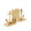 TopComfy Decorative Object Aluminum Anchor Bookend for Coastal Home Office Decor, Gold, 10.5"*3.5"*6.5" - 3 of 4