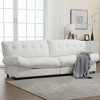 [VIDEO provided][New] Cloud Style Sofa, Teddy Velvet Fabric, Comfy Padded Cloud Couch for Living Room, Apartment - 2 of 4