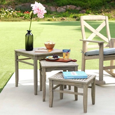 Westlake Solid Wood Outdoor Nesting Table - Cambridge Casual