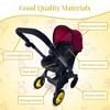 Baby Doll Car Seat Stroller Combo - Convertible 2 in 1 Doll Stroller and Car Seat for Kids with Adjustable Handle for Girls - 4 of 4