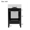 Gulches Contemporary Bathroom Vanity, 20-Inch, Ceramic Sink, Ample Storage ¨C Perfect for Small Spaces - 4 of 4