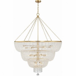 Crystorama Lighting Rylee 24 - Light Chandelier in  Antique Gold - 1 of 4