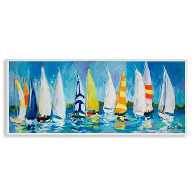 Stupell Industries Regatta Sailboat Fleet, 30" x 13"