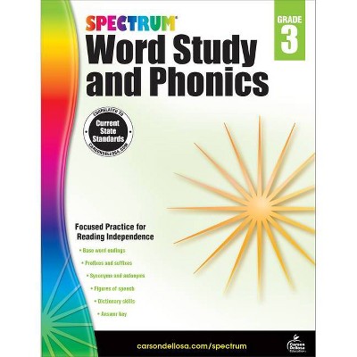 Spectrum Word Study and Phonics, Grade 3 - (Paperback)