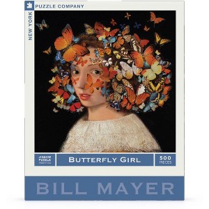 New York Puzzle Company Butterfly Girl 500 Piece Puzzle - 1 of 4