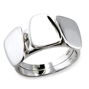 Slickblue Chic Rhodium Brass Ring with No Stone, Sleek and Minimalist, Ideal for Western or Casual Styles, Size 6-10 - 1 of 3
