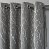 Forest Hill Patio Woven Blackout Grommet Top Single Curtain Panel - Exclusive Home - 3 of 4