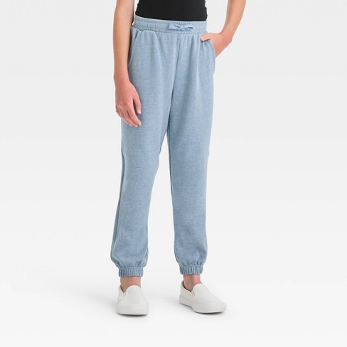 Girls' Fleece Jogger Pants - art class™ Blue XS