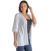 Womens Open Front Elbow Length Sleeve Cardigan - 24seven Comfort Apparel™ - 2 of 4
